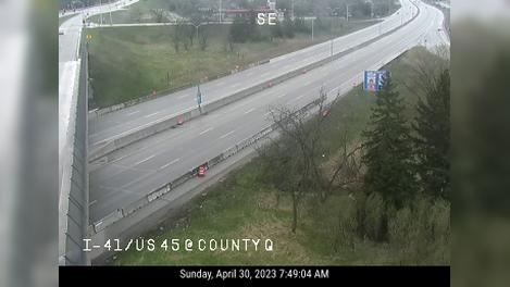 Traffic Cam West Allis: I-41/US 45 at County Q