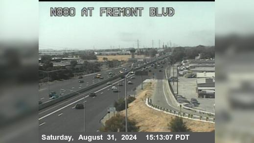 Traffic Cam Warm Springs District › North: TVA61 -- I-880 : AT FREMONT BL LOOP OR