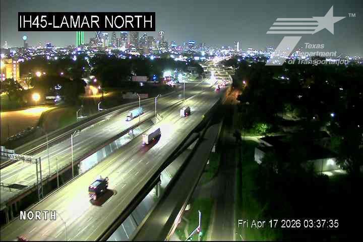 Traffic Cam South Dallas-Fair Park PID › North: I-45 @ Lamar North