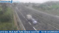 Civitavecchia: A12 km. 59,8 AdS Tolfa itinere nord HD - Current
