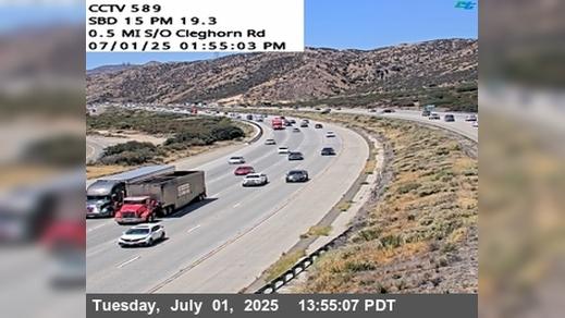 Traffic Cam Cajon › North: I-15 : (589) /o Cleghorn Rd