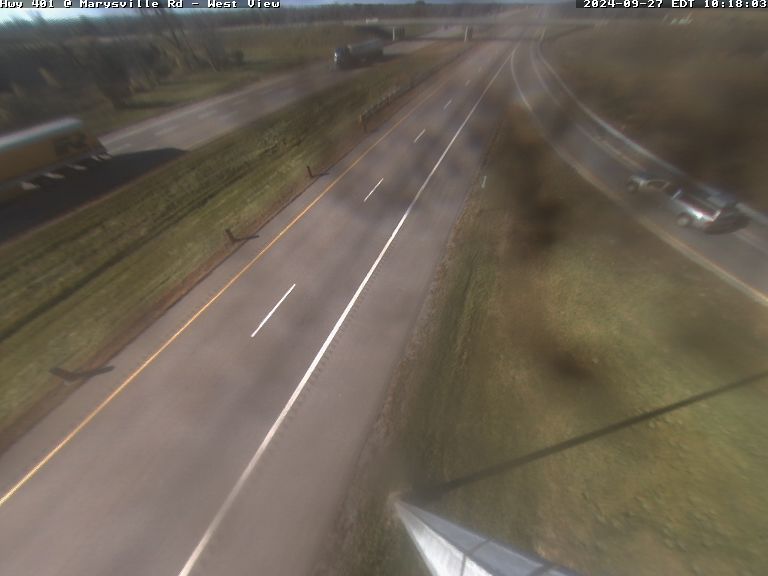 Traffic Cam Tyendinaga: Highway 401 at CR 15 (Marysville)