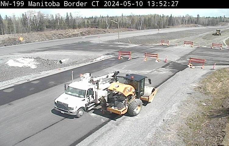 Traffic Cam Unorganized Kenora District: Highway 17 near Manitoba Border