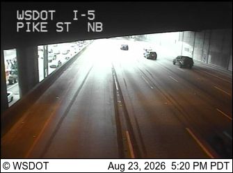 Traffic Cam Seattle: I-5 at MP 165.9: Pike St, NB
