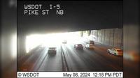 Seattle: I-5 at MP 165.9: Pike St, NB - Day time