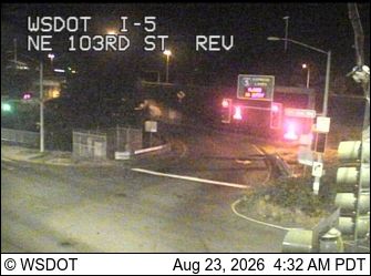 Traffic Cam Seattle: I-5 at MP 172.4: NE 103rd Express Lanes Ramp