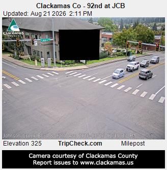 Traffic Cam Rivergrove: Clackamas Co - 92nd at JCB