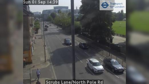 Traffic Cam Acton: Scrubs Lane/North Pole Rd