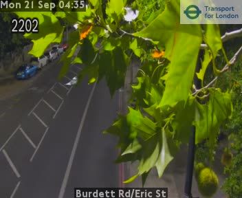 Traffic Cam Heathfield and Waldron: Burdett Rd/Eric St