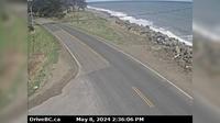 Lawnhill › North: Hwy 16 at Wiggins Rd, on the east coast of Graham Island, looking north - Current
