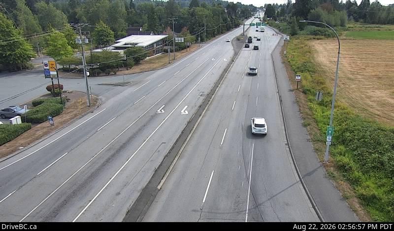 Traffic Cam Surrey › South: Hwy 15 at 8th Avenue, in South - looking south