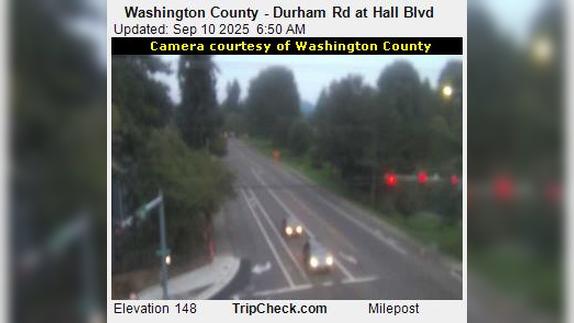 Traffic Cam Durham: Washington County - Rd at Hall Blvd