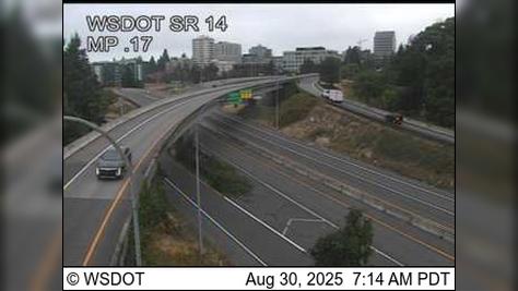 Traffic Cam Vancouver: SR 14 at MP 0.17