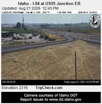 Traffic Cam Fruitland: I-84 at US95 Junction EB