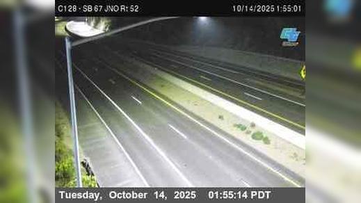 Traffic Cam Santee › South: C128) SR-67 : Just North Of SR-52