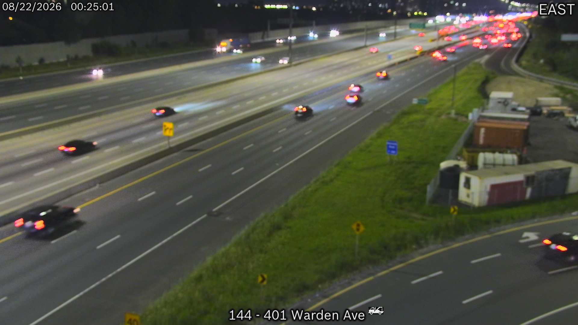 Traffic Cam Scarborough: Highway 401 near Warden Avenue