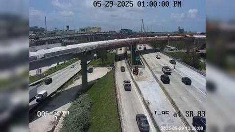 Traffic Cam Miami: I-95 at Northwest 13th Street