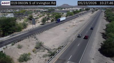 See Tucson › North: I-19 NB 60.31 @S of Irvington Live Webcam & Weather