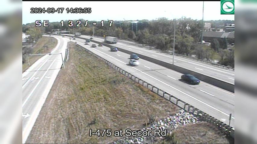 Traffic Cam Toledo: I-475 at Secor Rd