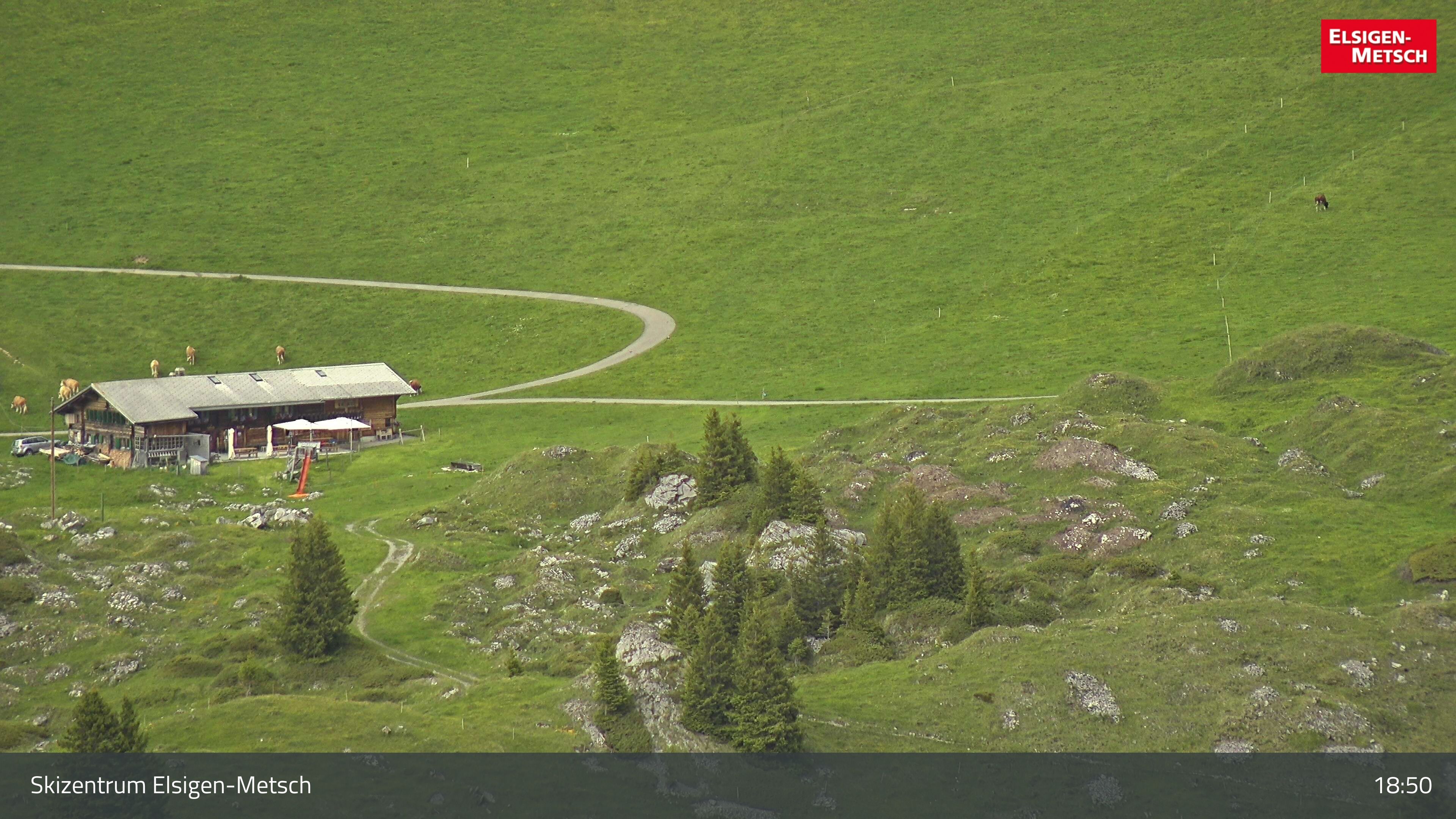Frutigen: Achseten - Bergstation Skilift Höchst-Metsch, Elsighütte