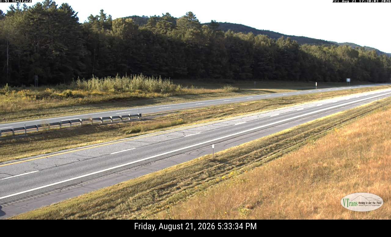 Traffic Cam Thetford: I-91 North