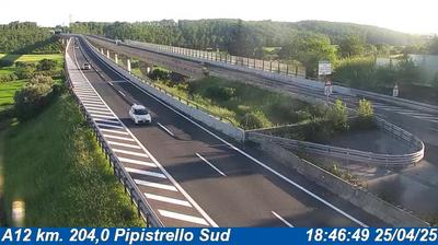 Preview delle webcam di Rosignano Marittimo: A12 km. 204,0 Pipistrello Sud