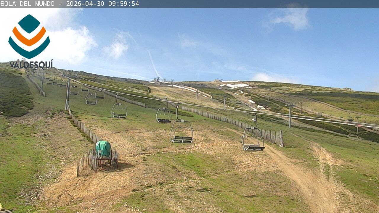 Traffic Cam El Boalo: Valdesquí (ski resort). La Bola piste