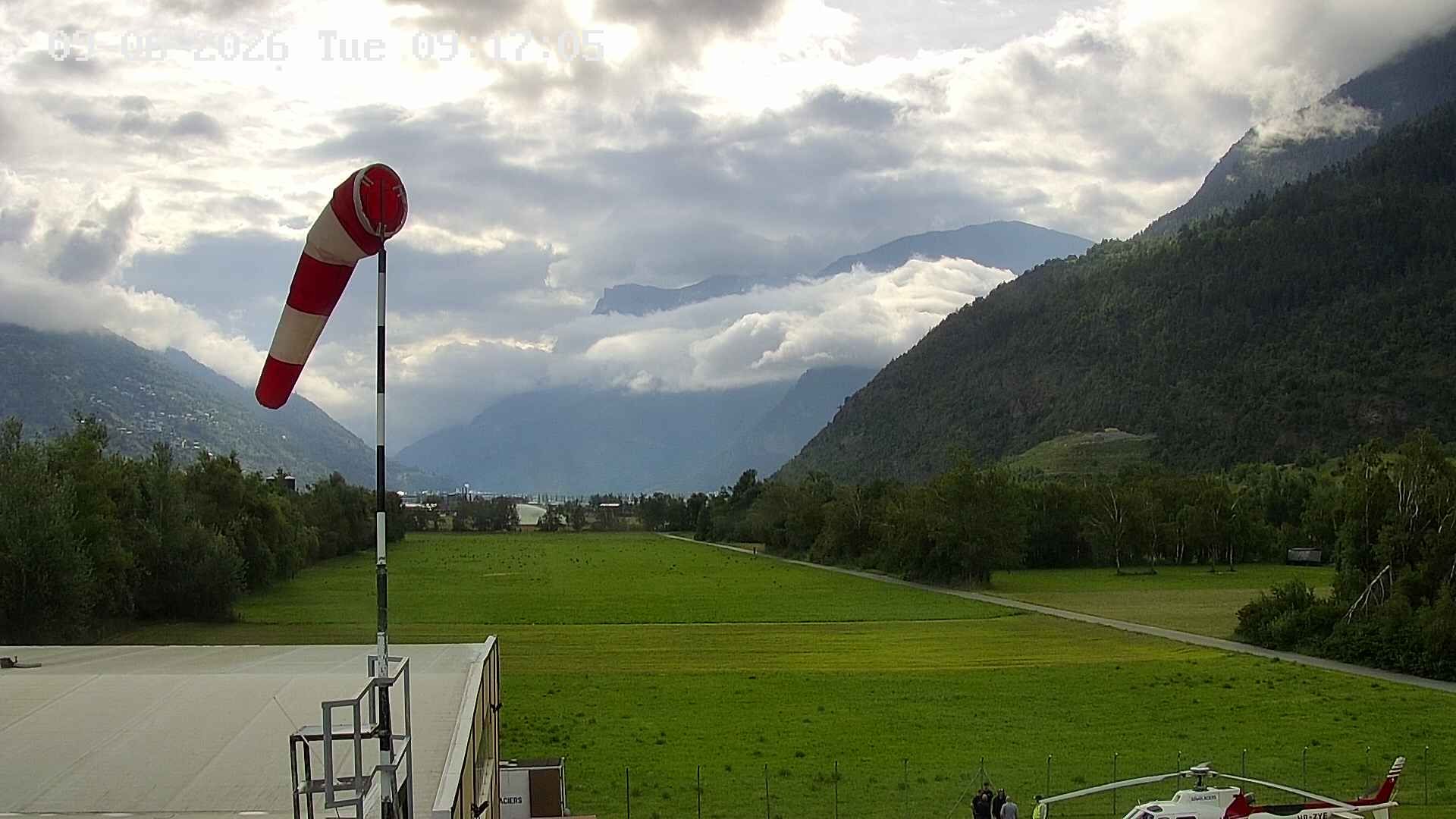 Sankt German › Süden: Helikopter Basis in Raron