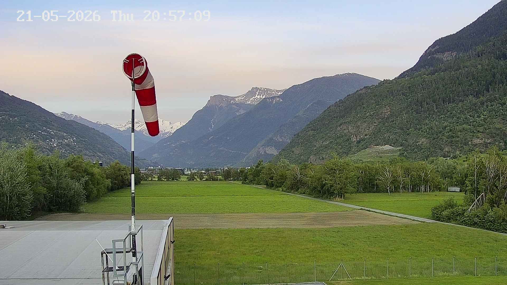Sankt German: Helikopter Basis in Raron