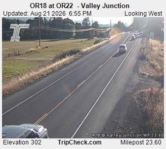 Traffic Cam Willamina: ORE18 at ORE22 - Valley Junction