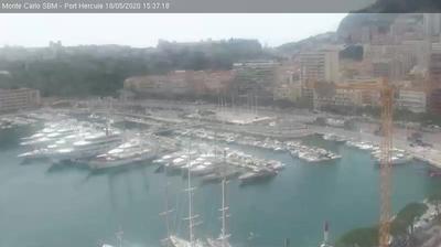 Vue webcam de jour à partir de Monaco: Port Hercule − LiveHD
