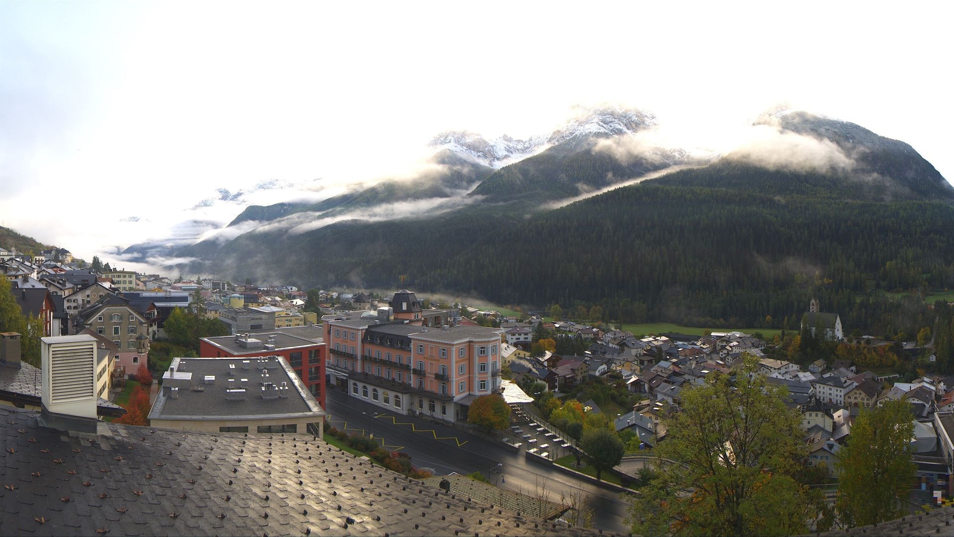 Traffic Cam Scuol: Hotel Belvédère