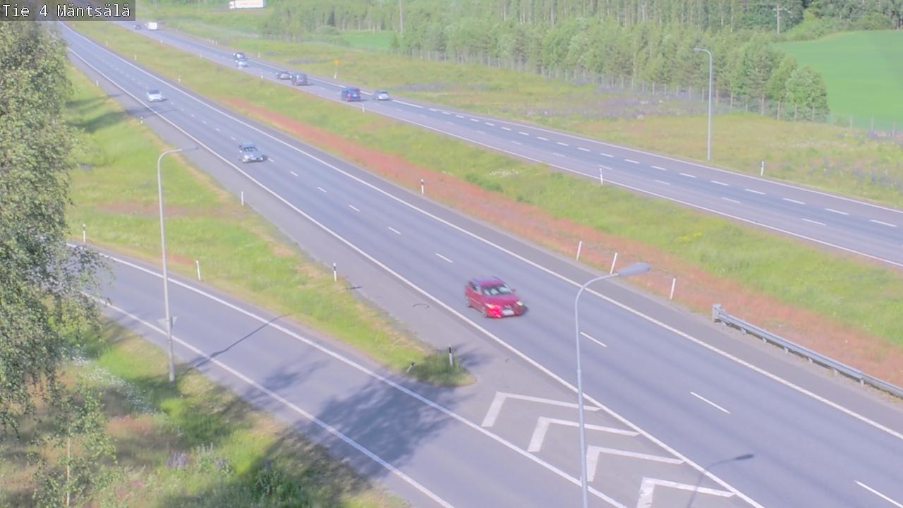 Traffic Cam Mantsala: Tie 4 Mäntsälä - Tie 4 Lahteen