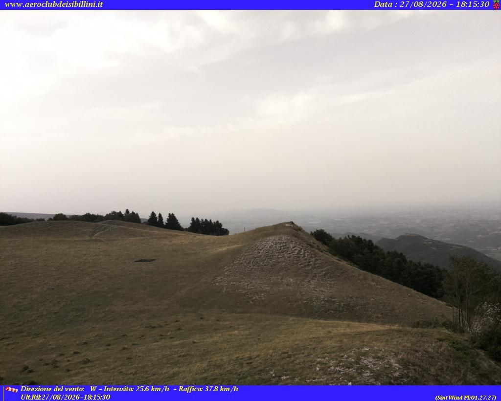 Traffic Cam Sarnano › North-East: Aero club dei Sibillini - Scuola nazionale di volo libero, Parapendio e Deltaplano
