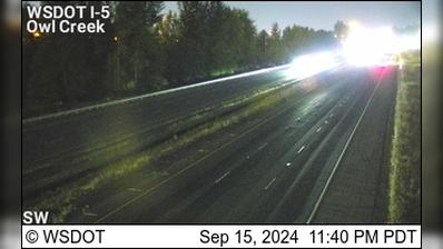 Traffic Cam Longview: I-5 at MP 35.8: Owl Creek