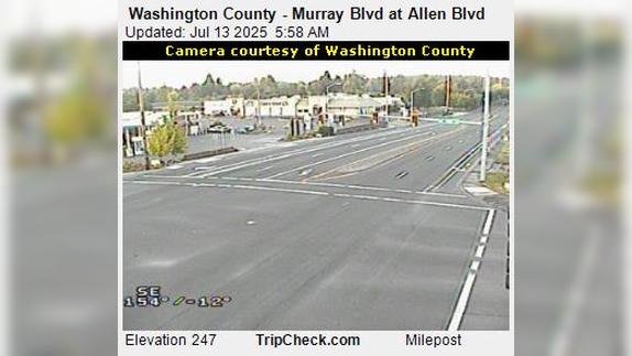 Traffic Cam Beaverton: Washington County - Murray Blvd at Allen Blvd