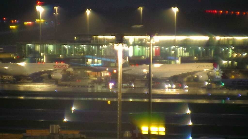 Kloten: Flughafen - Zuerich Flughafen Webcam Dock B