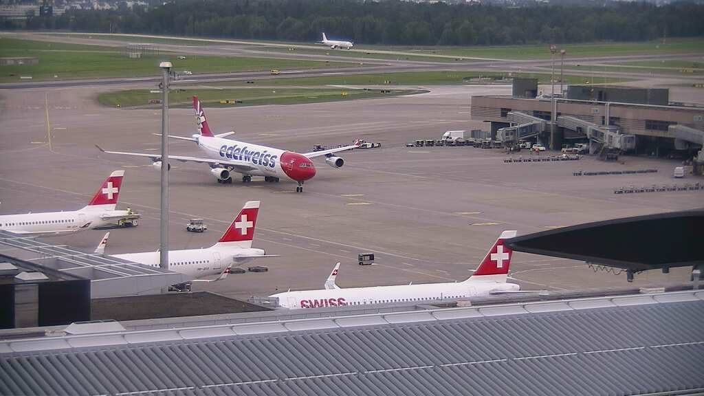 Kloten: Flughafen - Zuerich Flughafen Webcam Dock B