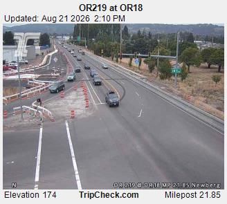 Traffic Cam Newberg: ORE219 at ORE18