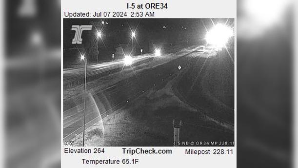Traffic Cam Tangent: I-5 at ORE34
