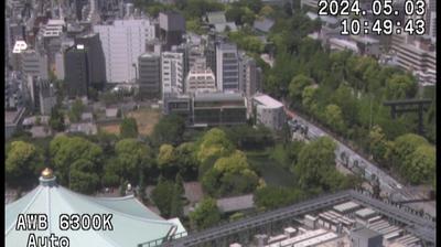 Vue webcam de jour à partir de Chiyoda › West: 東京都千代田区役所(庁舎より西)
