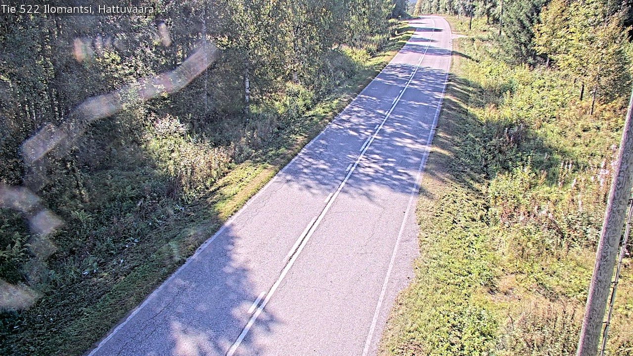 Traffic Cam Ilomantsi: Tie 522 - Hattuvaara - Ilomantsiin