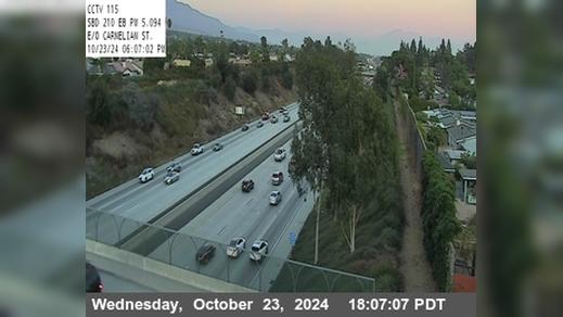 Traffic Cam Alta Loma › East: I-210 : (115) East Of Carnelian