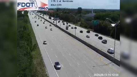 Traffic Cam Lake Park: I-95 S of Northlake