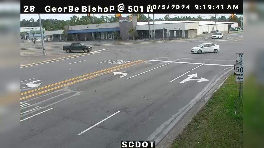 Traffic Cam River Oaks Cottages: US 501 N @ Entrance from George Bishop Pkwy