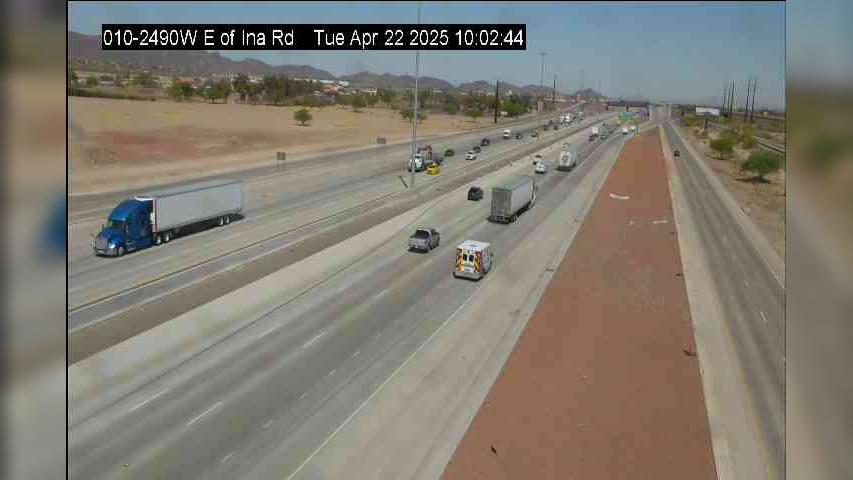 Traffic Cam Marana › West: I-10 WB 249.00 @E of Ina