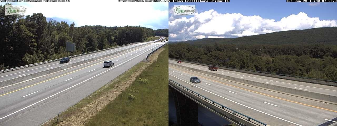 Traffic Cam Brattleboro › South: BRIDGE I-91 South