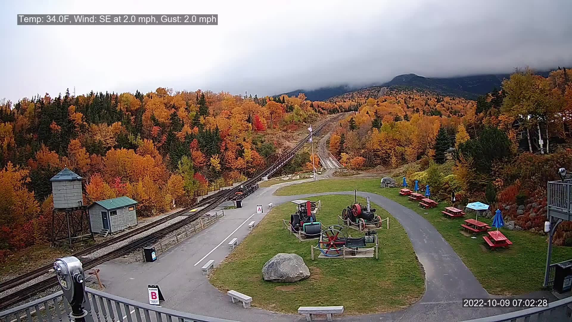 Traffic Cam Franklin: The Mount Washington Cog Railway