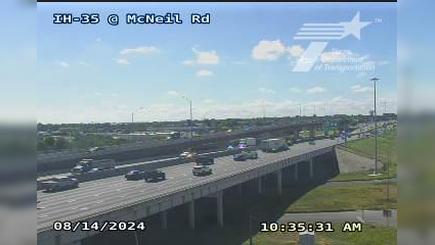 Traffic Cam Rubio › North: I-35 @ McNeil Rd