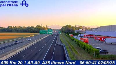 Preview delle webcam di Turate: A09 Km 20,1 All.A9_A36 Itinere Nord